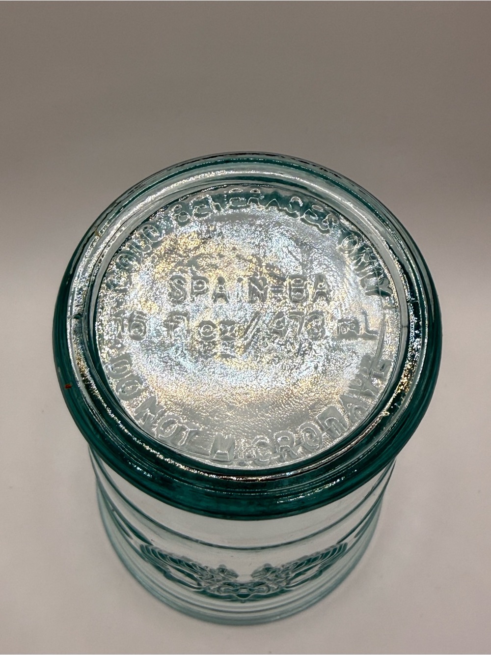 Starbucks Reusable Aqua Glass Tumbler 16 oz Made in Spain! - Picture 2 of 3
